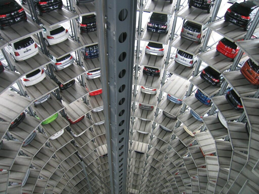 Autos Technology Vw Multi Storey Car Park Warehouse